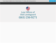 Tablet Screenshot of olaflandsgaard.com